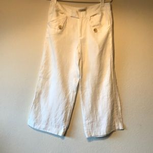 WHITE LINEN PANTS